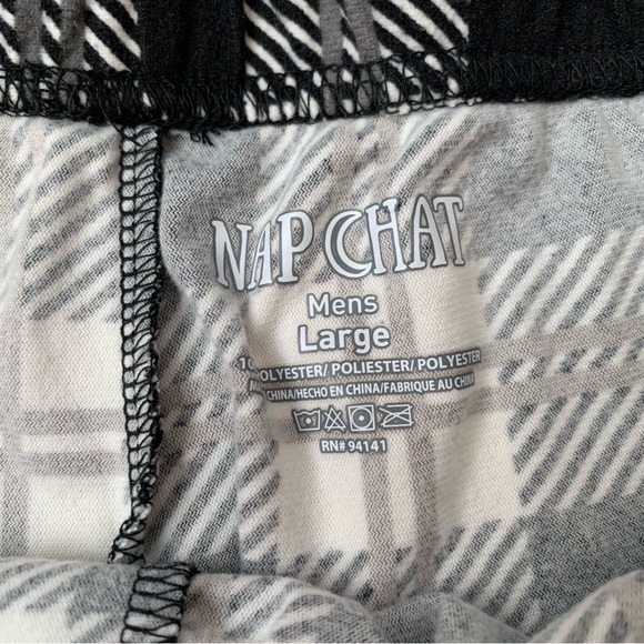 Nap Chat Plaid Pajama Bottoms - Picture 6 of 6